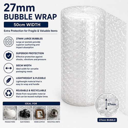 27mm Bubble Wrap — 5m
